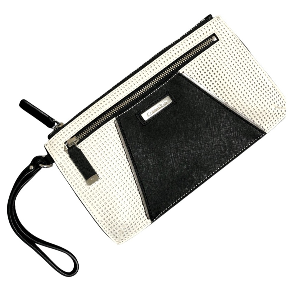 Calvin Klein B/W Clutch Wristlet